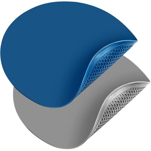 AYUHR-Webake Lot de 2 tapis de cuisson ronds en silicone pour micro-ondes - 30 cm - Résistants à la chaleur - Gris, bleu