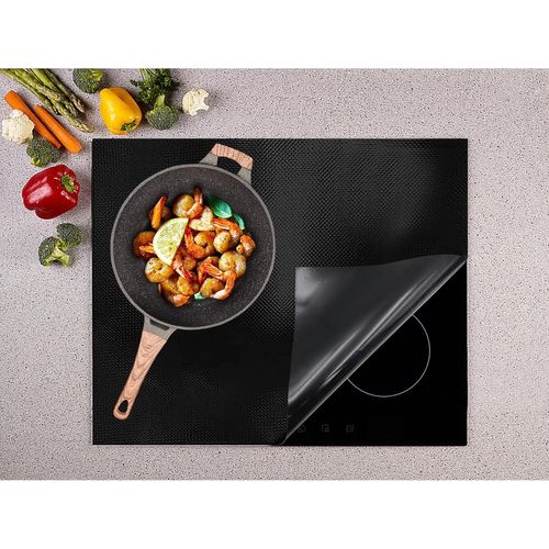 AYUHR-sotode 52 x 61 cm - Tapis de protection pour plaque à induction - Grand tapis de protection en silicone pour cuisinière à induction - Tapis de protection pour plaque à induction
