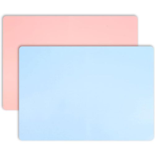 AYUHR-2 Pieces Tapis Silicone Resine Epoxy, Set de Table Lavable Tapis Silicone, Sets de Table Feuille Silicone Resin Grandes Antiadhésif pour Pétrir la pâte, Bricolage, Fabrication de Moulage Époxy