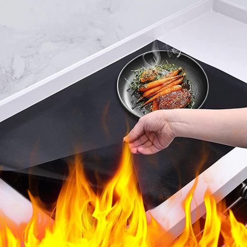 AYUHR-51 * 63 CM/20 * 25 IN Tapis Anti-Graisse Pour Table De Cuisson à Induction Pour Usage Domestique, Protection Plaque De Cuisson Magnétique, Protege Plaque Induction Silicone Anti-rayures