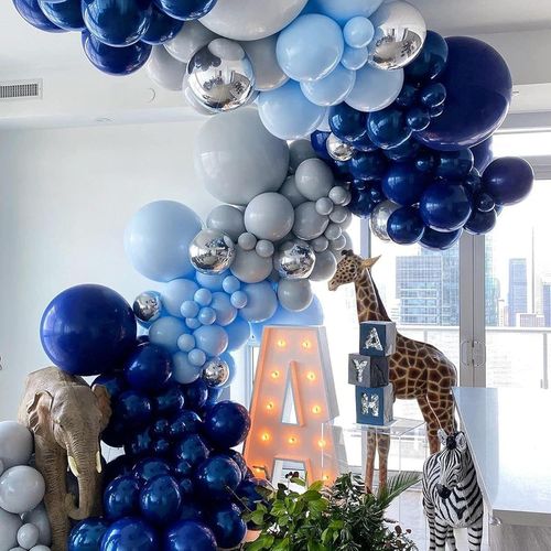 AYUHR-Kit Ballon Anniversaire Chantier Garçon 4 Ans, Decoration Fete Excavatrice Garcon, Ballon Aluminium Excavatrice 4D, Décoration Ballons Enfant Fete (Ballons Anniversaire Chantier 4 Ans)