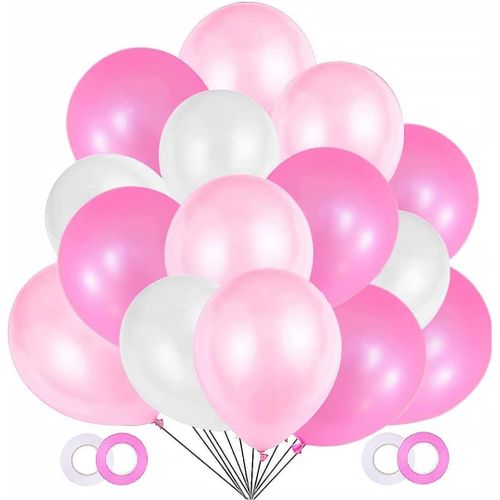AYUHR-Ballons Green white, Ballons de Mariage, Nacré Latex Ballon Helium Gonflable pour Anniversaire Happy Birthday Baptême Fille Soirée Partie (100 Pièces)