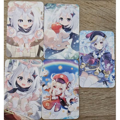 Lot De 5 Cartes Lomo Genshin Impact