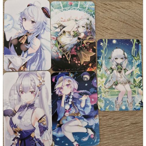 Lot De 5 Cartes Lomo Genshin Impact