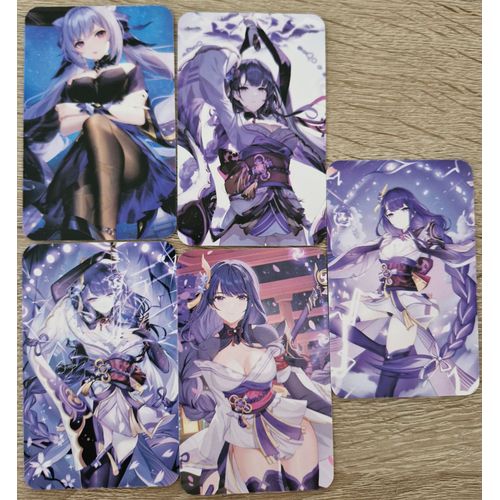 Lot De 5 Cartes Lomo Genshin Impact