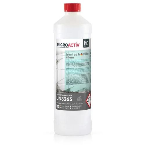 1x 1 L 1 L De Microactiv® Nettoyant Pour Voile De Ciment Et Béton En Bouteille