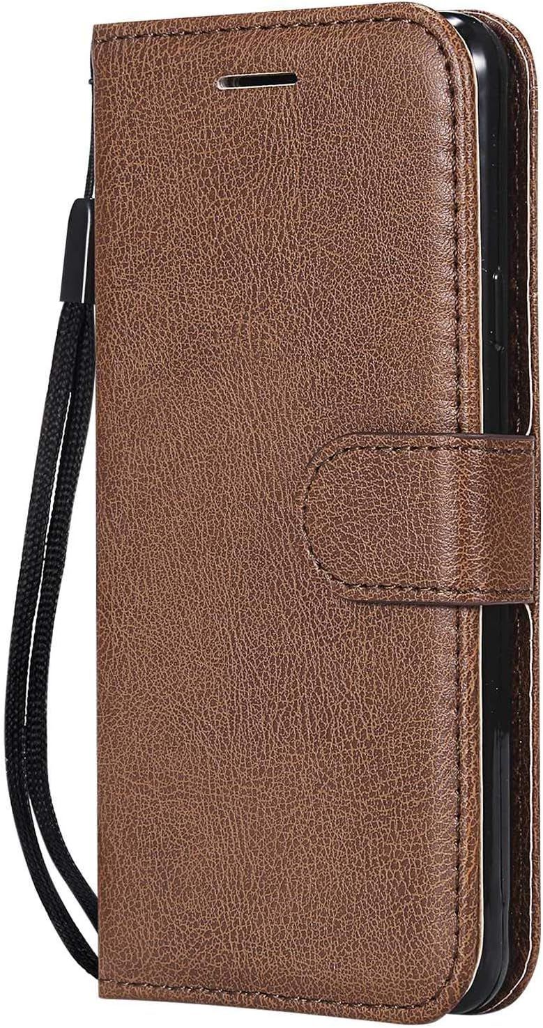 Ayu-Coque Pour Galaxy A3 2016, Pu En Cuir Coque Portefeuille Étui Housse, Design Classique Tpu Coque Pour Samsung Galaxy A3 2016 - Marron