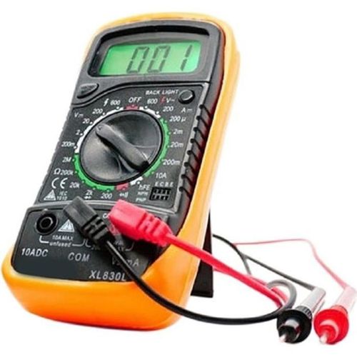 Jaune Multimètre Numérique XL830L Voltmètre Ampèremètre Ohmmètre Tester