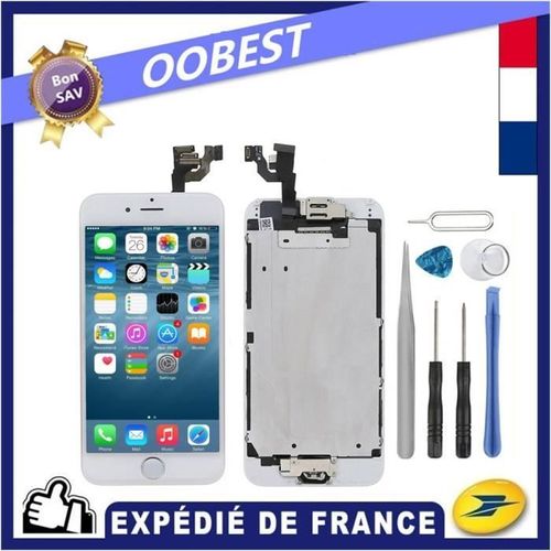 Ecran Iphone 6 Lcd Blanc 4.7 + Home Camera + Vitre Tactile Chassis (Envoie Sous 24h De Fr)