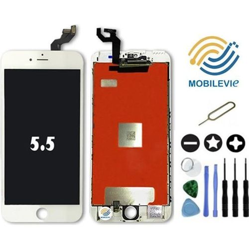 Ecran Vitre Tactile + Lcd Retina Original Sur Chassis Pour Iphone 6s Plus Blanc + Outils + Film + Expédition Sous 24h