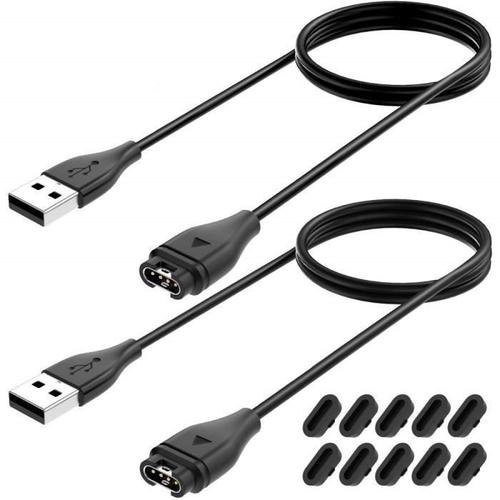 [2 Pcs Chargeur Usb Câble De Charge Compatible Avec Garmin Venu-2-2s -Vivoactive 3-3 Music-4-4s-Fenix A769