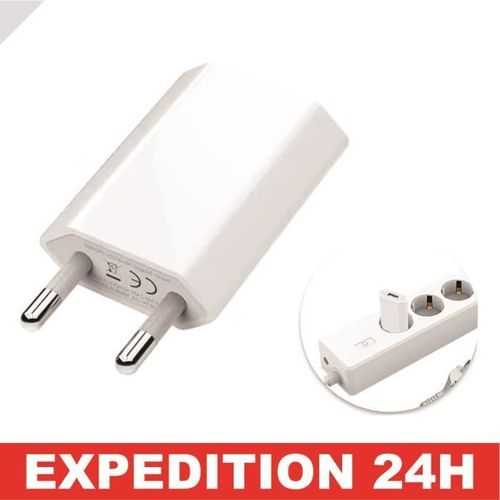 Chargeur Usb, Prise Secteur Usb Pour Iphone 11, 8, 7, 6, Se, X, Xs, Mini, Ipad, Samsung, Xiaomi, 5v 1a Embout Chargeur Iphone Adapta