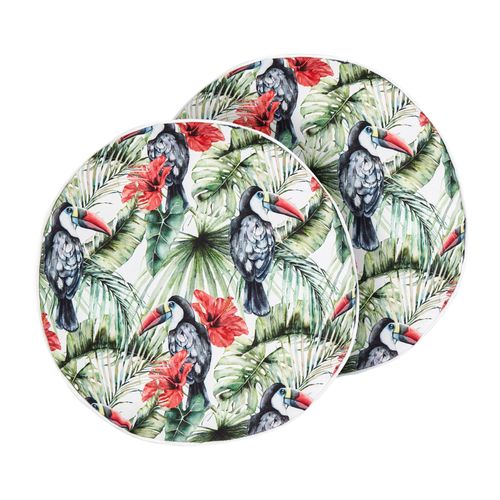 Lot De 2 Coussins Vert Mallare 40 X 40 Cm