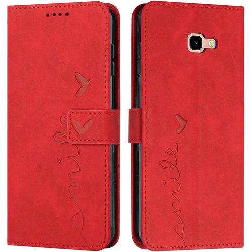 Ayu-Coque Pour Samsung Galaxy A3 2017 / A320, Étui Housse En Cuir Pu Premium Samsung A3 2017/A320, Magnetique Flip [Pochette De Portefeuille], Etui De Protection Pour Samsung A3 2017/A320 (#Rouge)