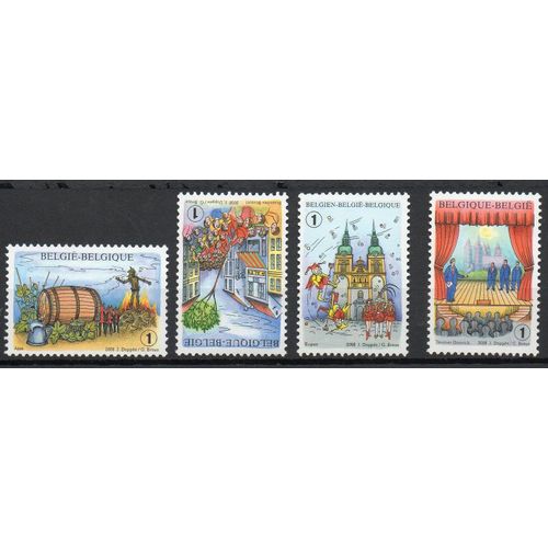 Belgique Timbres Folklore Et Traditions 2008