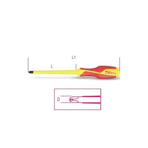 BETA Tournevis pour vis Phillips® - 1272MQ - 150 mm - PH-3 - Philips