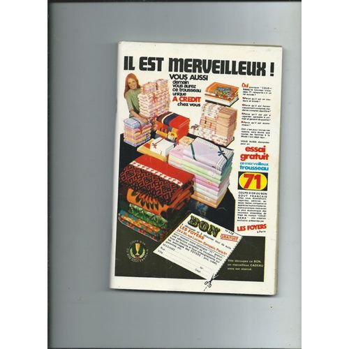 Télé Poche 06/03/1971 Sacha Distel, Mireille Mathieu, Dalida, Philippe Lavil, Eddy Mitchell, Claude François, Sheila,Valérie Lagrange,Annie Cordy,David-Alexandre Winter,Georgette Lemaire,Marie Laforêt
