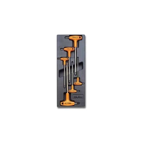 BETA Lot de 6 tournevis 6 pans mâle 2424 T52 - 024240052