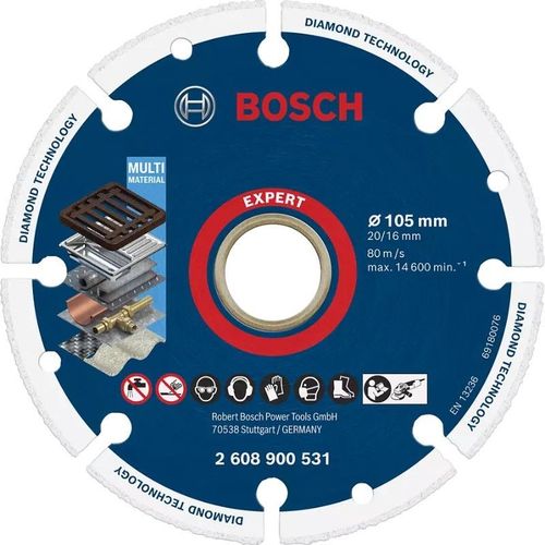 BOSCH Expert Disque à tronçonner Diamond Metal Wheel - 2608900531 - 105 mm - x 1 - 20 mm