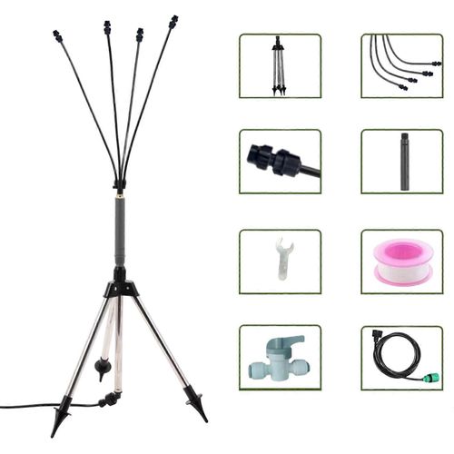 Système de brumisation réglable pour pelouse, système de refroidissement pour jardin, pour piscine, arrosage de jardin, pour enfants