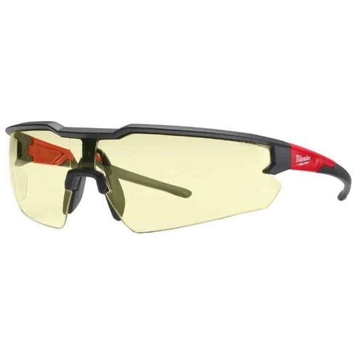 MILWAUKEE Lunettes de sécurité anti-rayures anti-buée - Jaune - Taille unique