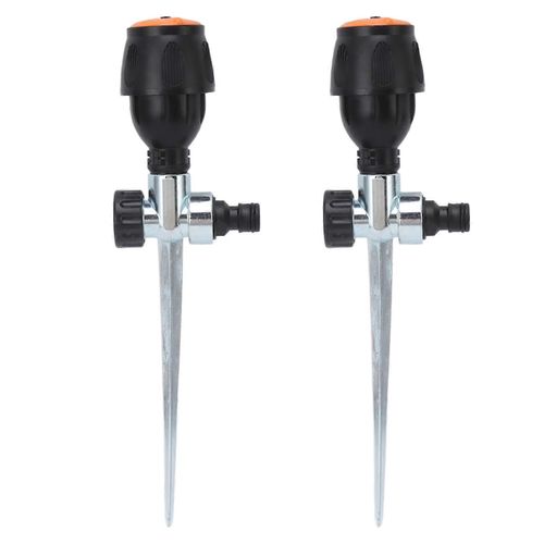 Arroseur rotatif automatique à 360 degrés avec buse à aiguille en métal pour jardin et pelouse
