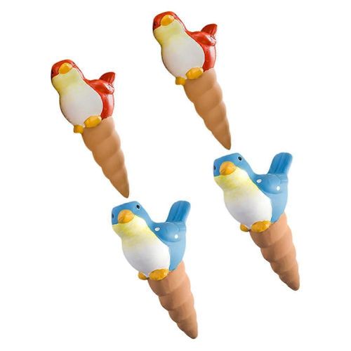 Lot de 4 globes d'arrosage automatiques verts en porcelaine pour le jardinage
