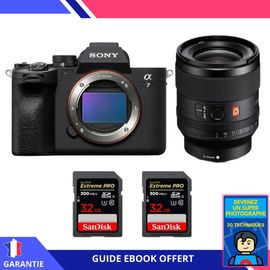Sony A7 IV + FE 35mm f/1.4 GM + 2 SanDisk 32GB Extreme PRO UHS-II SDXC 300 MB/s + Ebook 'Devenez Un Super Photographe' - Hybride Sony