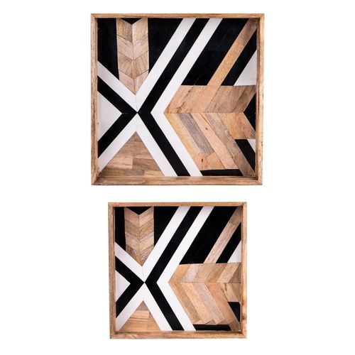 Set De 2 Plateaux Carrés Sinji 35/40 Cm