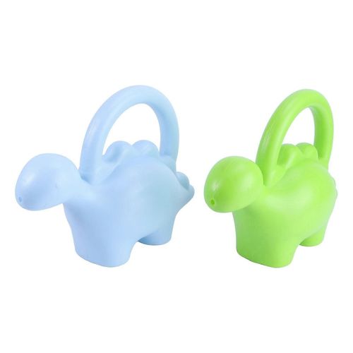 Lot de 2 arrosoirs créatifs pour enfants, pots d'arrosage simples pour jardin (vert, bleu)