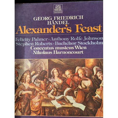 Coffret 2 Vinyles Haendel Oratorio La Fête D'alexandre Ou Le Pouvoir De La Musique Alexander's Feast Concentus Musicus De Vienne Nikolaus Harnoncourt