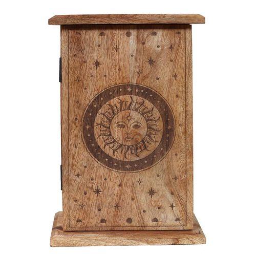 Coffret À Clefs En Bois Soleil