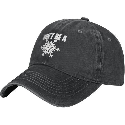 -Don't-Be-A-Snowflake-Baseball-Casquette, Chapeaux De Camionneur En Coton Lavé Chapeau De Papa Vintage Pour Hommes Femmes Noir