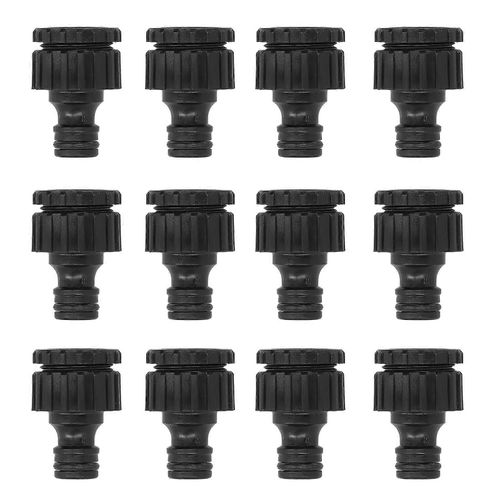 Adaptateur de tuyau d'arrosage à filetage femelle G1/2 G3/4, 12 pièces, raccords de connecteur réutilisables
