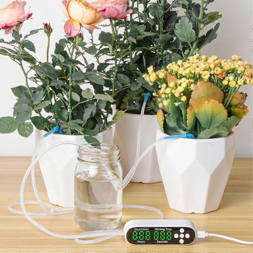 Système d'arrosage automatique intelligent, contrôleur, arroseur programmé, système d'irrigation goutte à goutte pour 10 à 20 plantes en pot