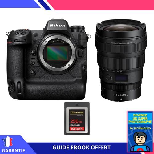 Nikon Z9 + Z 14-24mm f/2.8 S + 1 SanDisk 256GB Extreme PRO CFexpress Type B + Ebook 'Devenez Un Super Photographe' - Hybride Nikon