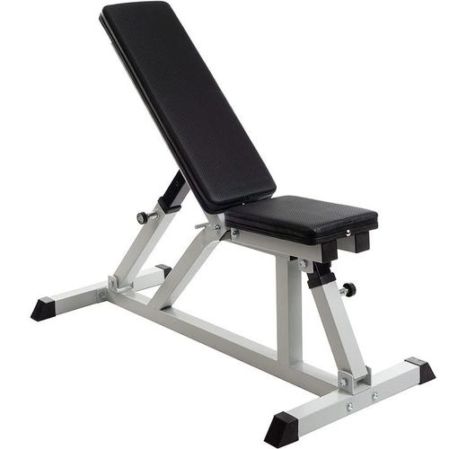 Scsports® Banc De Musculation - Dossier Et Siège Réglables, Plat / Incliné, En Acier, Charge Max 200 Kg - Banc De Poids À Domicile