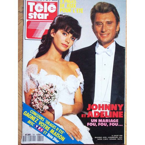 Télé Star N° 720 - Johnny Et Adeline