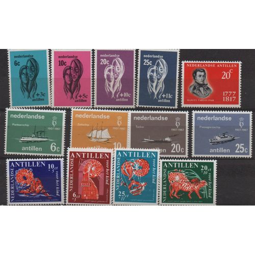 Antilles Néerlandaises Timbres Année Complète 1967