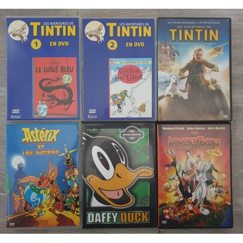 Lot De 6 Dvds Enfants - Tintin, Astérix, Daffy Duck Et Les Looney Tunes