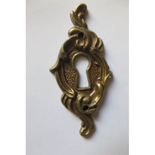 Ancienne Plaque Ferrure Serrure De Meuble