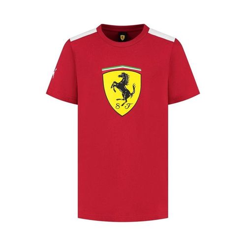 T-Shirt Homme Scuderia Ferrari F1 Avec Grand Logo Scudetto, Rouge Cerise