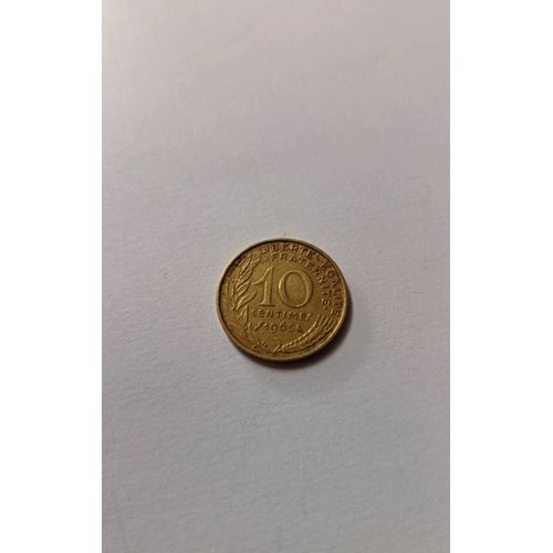 Piece 10 Centimes Francs 1965