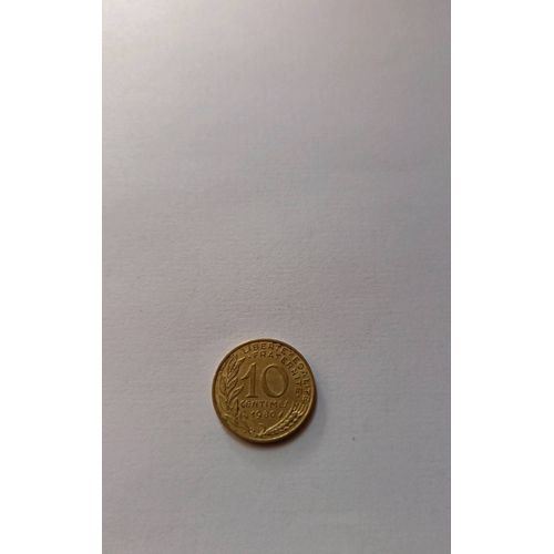 Piece 10 Centimes Francs 1980