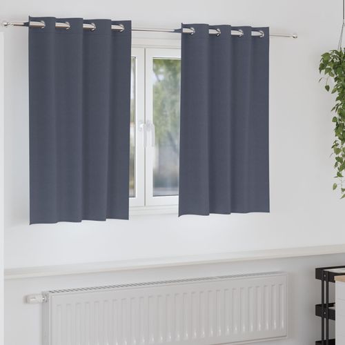 Vidaxl Rideaux 2 Pcs Anthracite 140 X 140 Cm Polyester