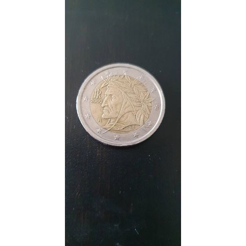 Monnaie 2€ Dante Aghlieri R Rome Pièce Rare!