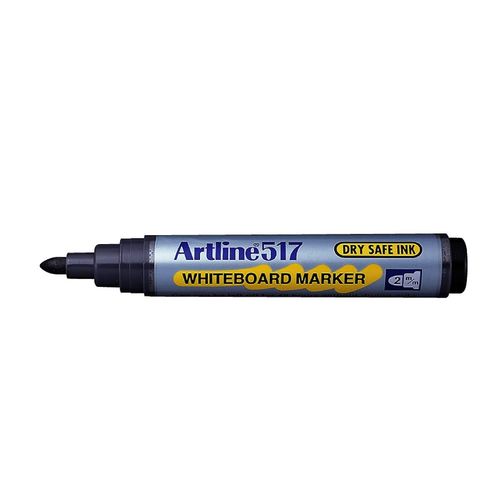 Artline Marqueur "Dry Safe" "517" Effaçable À Sec Pointe Conique 2 Mm Noir