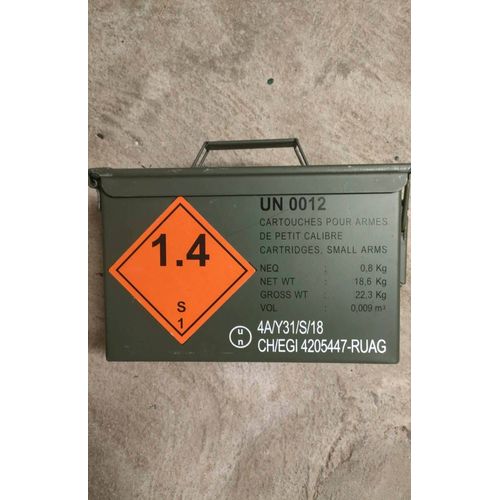 Caisse À Munitions Réformée - Militaria