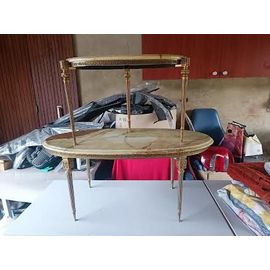 2 Tables De Salon Vintage Dessus Marbre
