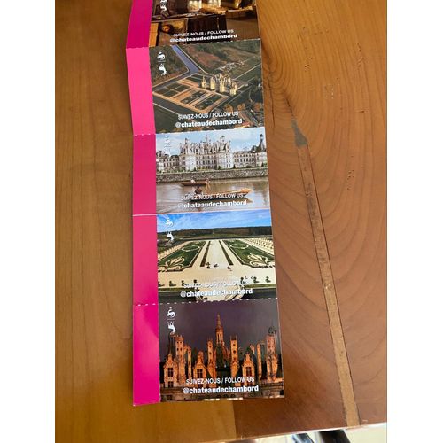 5 Billets Pour L’Entrée  Au Château  De Chambord 14€ Le Billet  Au Lieu De19€. Date De Validité 22/01/2027